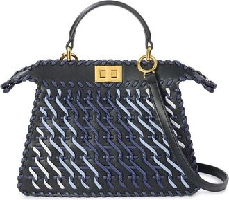 Tiffany & Fred Woven Leather Top Handle Bag