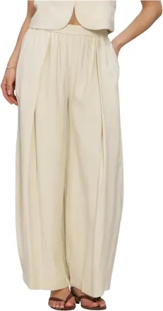 Edited Edited, Broeken, Dames, Beige, XS, Polyester, Quanda Broek