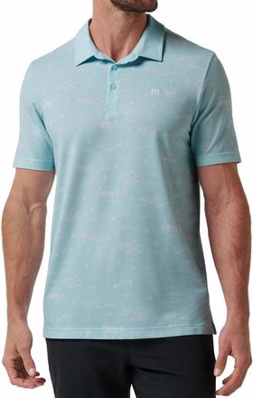 Travis Mathew Featherweight City Polo In Cory Blue