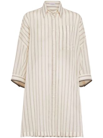 Brunello Cucinelli Blouse met kettingdetail - Beige