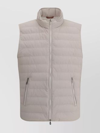 Brunello Cucinelli sleeveless padded jacket high collar