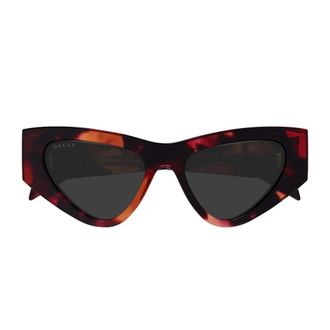 Gucci Gg 2019S Cat-eye Zonnebril - unisex - Zonnebrillen - Bruin - 53 MM - Accessoires