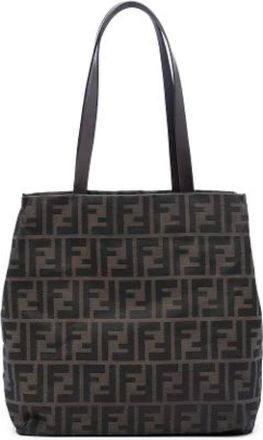 Fendi Pre-owned Canvas fendi-bags - Dames - Vintage Shopper - Bruin - ONE Size - Vintage