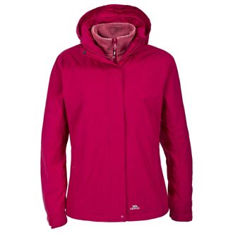 Trespass Womens/Ladies Madalin Waterproof 3-In-1 Jacket - Pink - Size 2XS