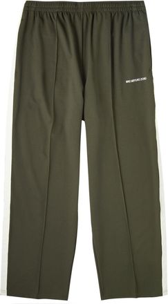 Mki Miyuki Zoku Logo Wide-leg Jersey Track Pants - Olive - XL