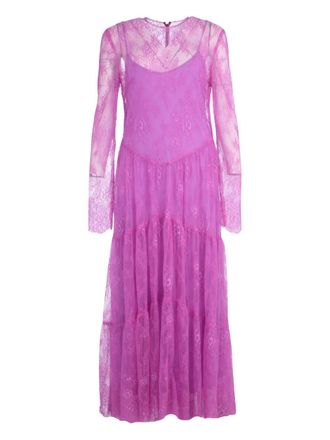 Philosophy di Lorenzo Serafini Abito con balze - Viola