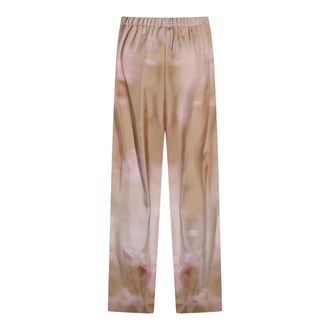 Fabiana Filippi Womens Trousers Beige-Rosa _se Beige/rosa
