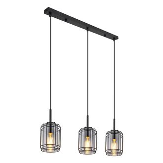 Globo Lighting L&aacute;mpara Colgante - Kammi - Negro - Metal - Gran L&aacute;mpara - Globo