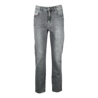 Diesel Jeans, Dames, Grijs, W28, Katoen, Straight Jeans