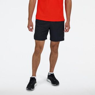 New Balance Mens RC Short 7 in Black/Grey Polywoven, size 2X-Large