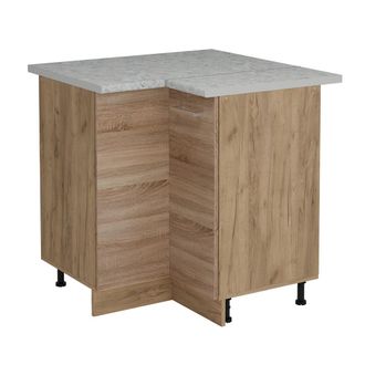 Vicco Armario De Esquina R-line, Sonoma, 75.6 Cm Et M&aacute;rmol