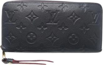 Louis Vuitton Pre-owned Long wallet (bi-fold) - Dames - Vintage Accessoires - Blauw - ONE Size - Leer - Vintage