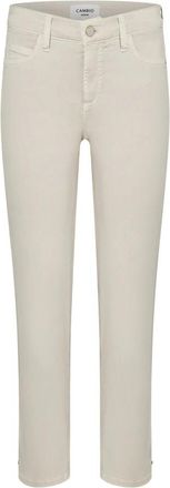 Cambio Klassieke Piper Broek - Dames - Skinny Jeans - Beige - 2XL - Katoen - Jeans