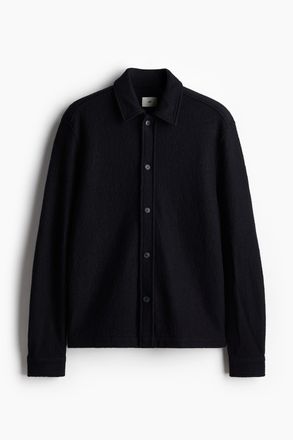 H&M Overshirt aus Wollmix in Regular Fit - Blue