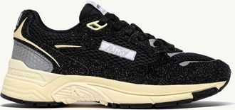 Autry SNEAKERS HYPERWAY IN MESH E PELLE GLITTER NERA