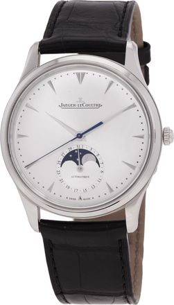 Jaeger-LeCoultre Pre-owned Jaeger LeCoultre Master Ultra Thin Moonphase Automatic Silver Dial Mens Watch Q1368420