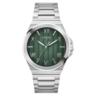 Guess Vinyl Green Dial Mens Watch GW0789G1