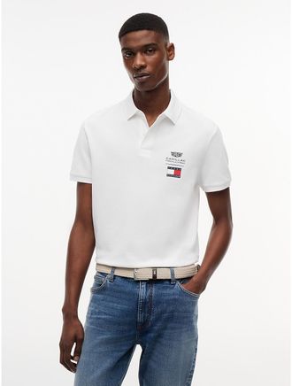 Tommy Hilfiger Mens Tommy x Cadillac F1 Team Logo Polo - White - XXL