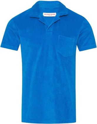 Orlebar Brown Terry Towelling Polo - Heren - Polos - Blauw - S - Tops