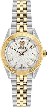 Versace V-Code Two-Tone Bracelet Watch, 36mm in Two Tone at Nordstrom