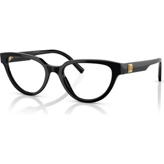 Dolce & Gabbana 53mm Butterfly optical glasses in Black at Nordstrom