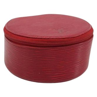 Louis Vuitton Pre-owned Jewelry Box - Dames - Pre-owned - Rood - Maat: ONE Size Leer