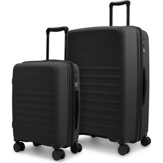 Bugatti Seoul 2 Piece Hardside Luggage Set with Expansion - Black at Nordstrom