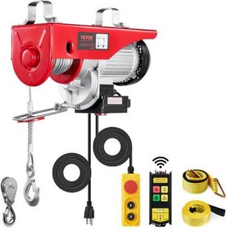 OEM Polipasto El&eacute;ctrico Carga De 1000 Kg Cabrestante El&eacute;ctrico 230 V Control Remoto Inal&aacute;mbrico Y Con Cable De 4,2 M Parada De Emergencia Polipasto Elevad