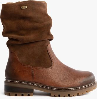 Remonte Womens Remonte D0B80-24 Womes Side Zip Ankle Boots Brown - Size: 6.5