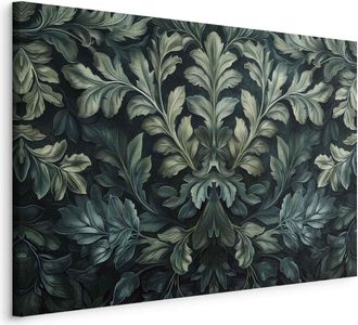 OEM Pintura - Hojas Victorianas Verde Oscuro: Composici&oacute;n Escult&oacute;rica Bot&aacute;nica / Hojas Victorianas En Verde Oscuro