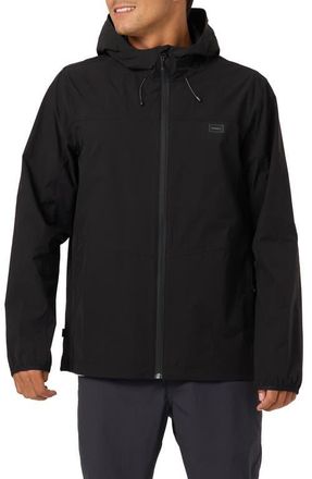 O'Neill TRVLR Hooded Water Repellent Jacket in Black at Nordstrom, Size Xx-Large
