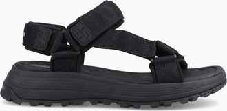 Hush Puppies Womens Hush Puppies Kendra Sandal Textile Womens Black Sandals - Size: 4