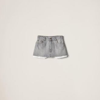 Miu Miu Denim miniskirt