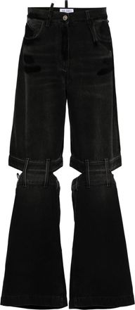 The Attico Die Attico Lunghi High Rise Wide Leg Jeans