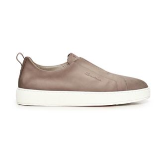 Santoni Sneakers, male, Beige, Size: 7 1/2 US Victory Slip-On Sneaker