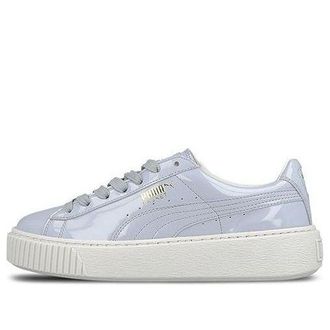 Puma (WMNS) PUMA Basket Platform Patent Halogen Blue 363314-01