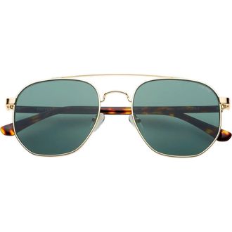 Freyrs Eyewear Austin Square Unixes Sunglasses in Gold /Green at Nordstrom
