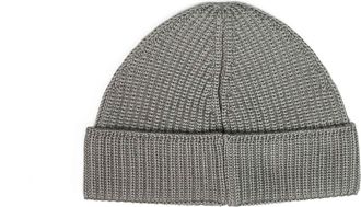 C.P. Company Mens Beanie Extra-Fine Merino Wool Beige Hat
