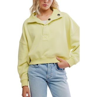Free People Timeless Cotton Blend Pullover in Acacia at Nordstrom Rack, Size Medium