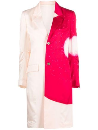 Pleats Please Issey Miyake Cappotto con motivo grafico - Rosa