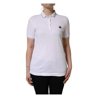 Dolce & Gabbana Polo Shirts, female, White, Size: 2XS Polo Top