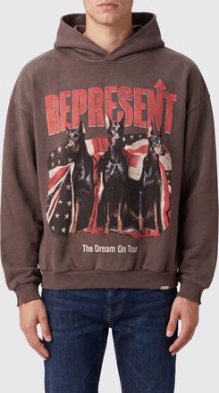 Represent Felpa con cappuccio in cotone stampato