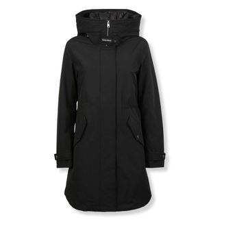 Woolrich Jassen, Dames, Zwart, XS, Katoen, Authentic 3-in-1 Parka