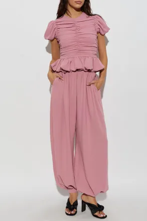 Rotate Draped Top, Womens, Pink