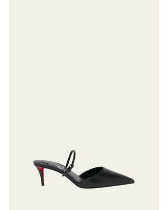 Christian Louboutin 60mm Milena Leather Mule Pumps