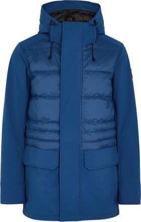 Canada Goose Breton Blue Quilted Tri Durance Shell Jacket - XS, Mens Designer Shell Jacket, Male