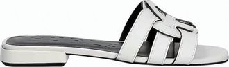 Furla Natural Leather Upper Smooth Slide Slippers