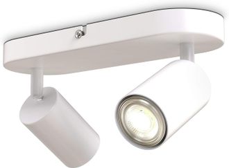 OEM Focos De Techo 2 Focos Giratorios Y Ajustables Gu10 Blanco Mate Bombillas No Incluidas