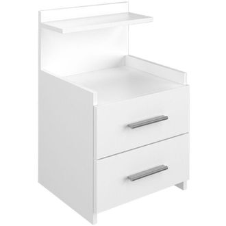 Vicco Comodini camera da letto Alpin, Bianco, 40 x 62 cm con cassetti, Vicco
