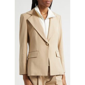 Veronica Beard Healy Dickey Jacket in Khaki Melange at Nordstrom, Size 16